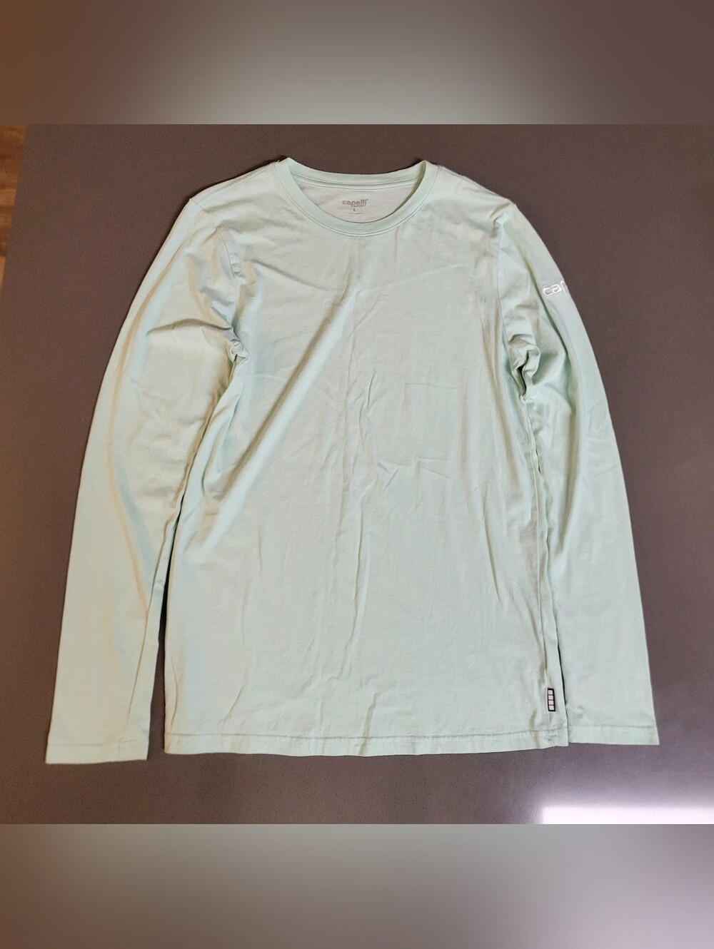 Capelli Of New York Long Sleeve Crew Tee - Light Mint